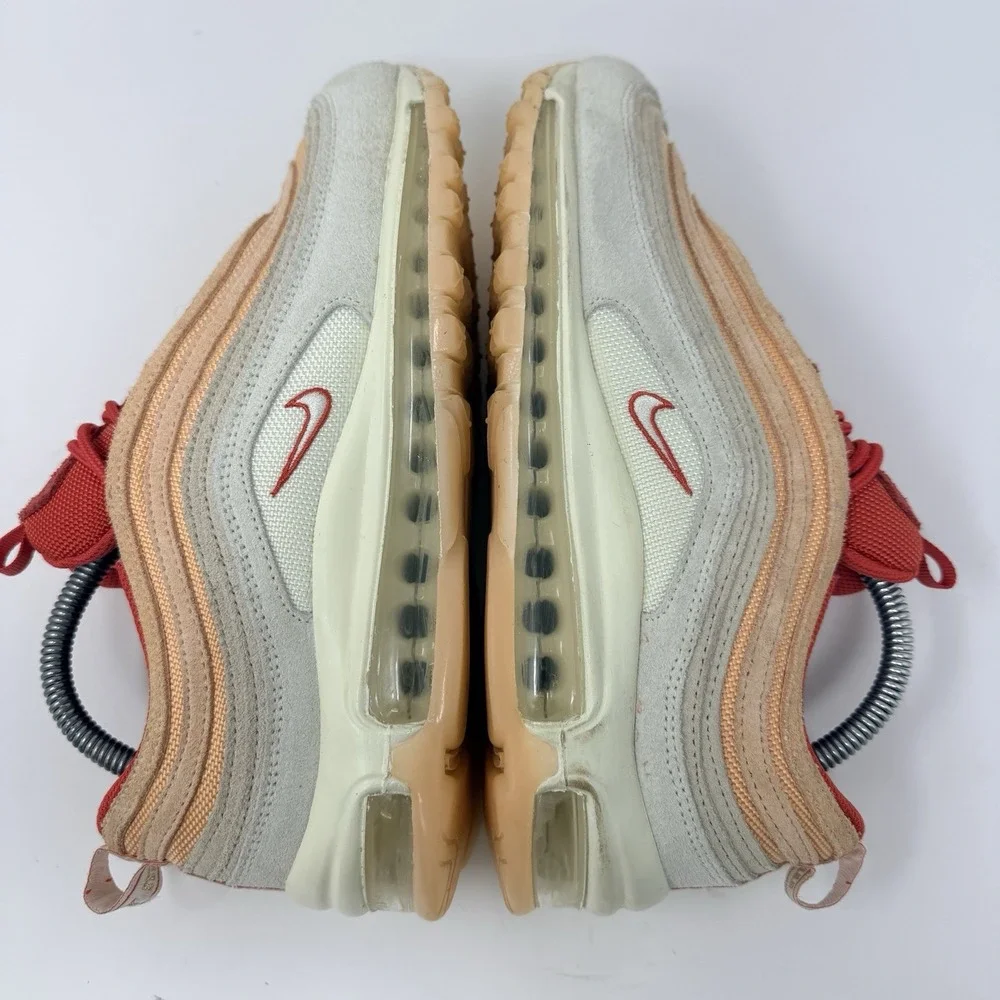 Nike Air Max 97 Sisterhood DM8943-700 Women's 9 Sneakers Orange Chaulk Cashmere